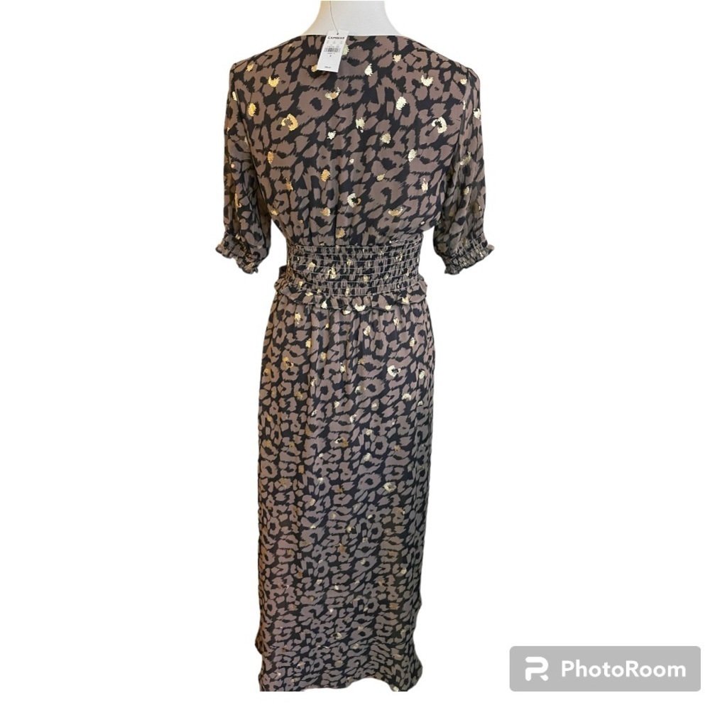 Animal Print Metallic Dress by Express NWT - Picture 4 of 9